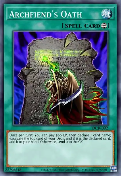 Edison Rulings for Archfiend's Oath